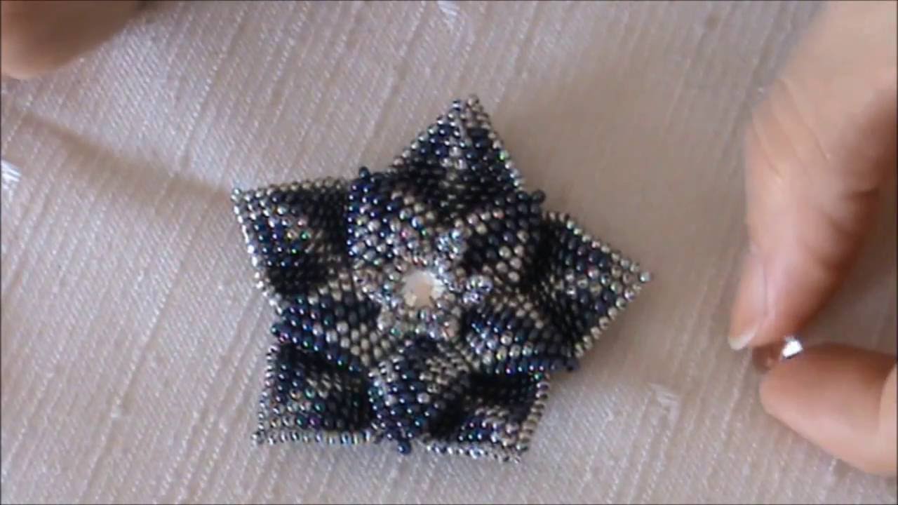Seed Bead Flower Part 1 Λουλούδι απο χάνδρες μέρος 1 YouTube