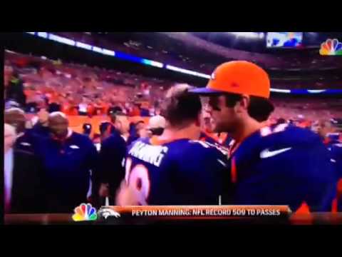 Peyton Manning Breaks All-Time Touchdown Record - YouTube