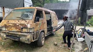 Girl Restores Abandoned 1992 Mitsubishi L300 - Restoring This 30-Year-Old Mitsubishi L300