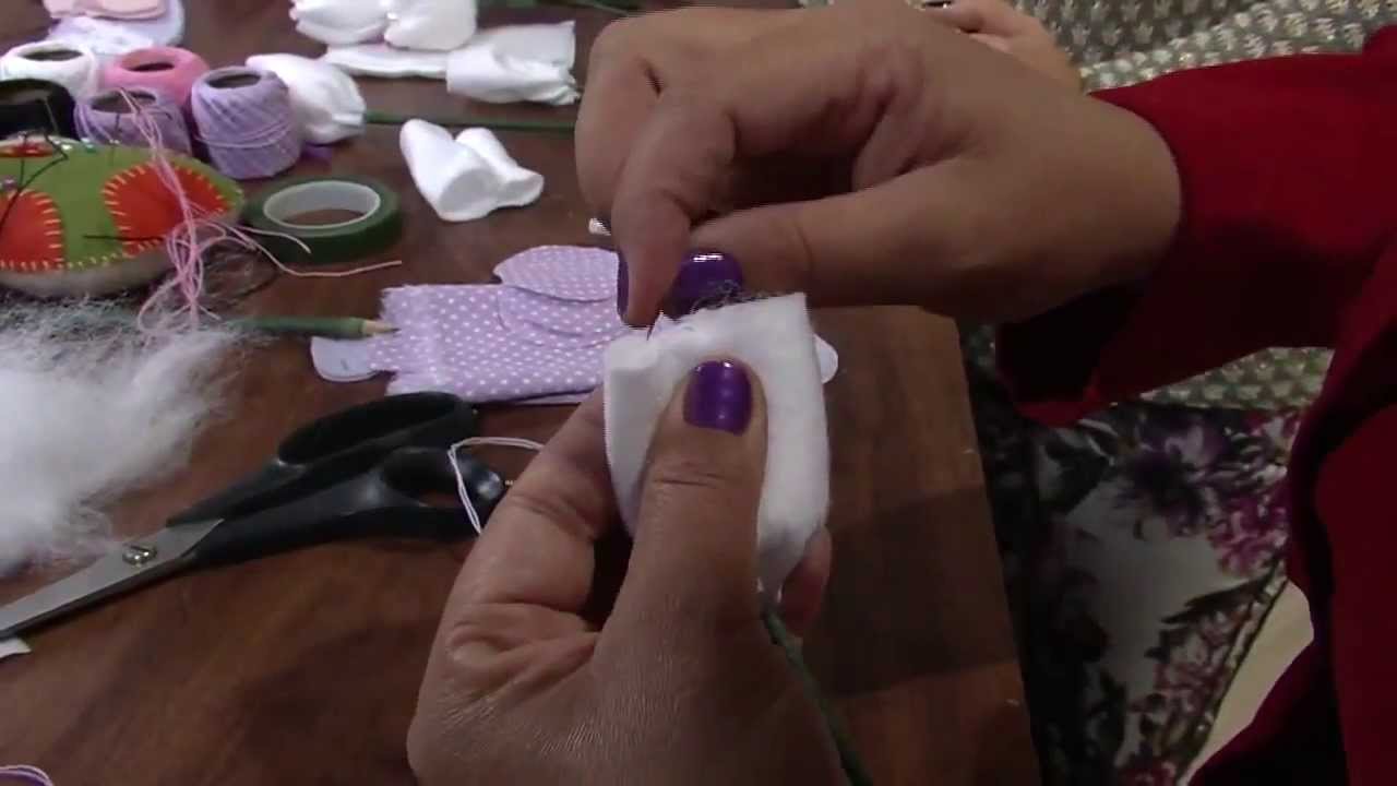 Passo a Passo - Guirlanda de Maternidade (programa Mulher.com) PARTE 02