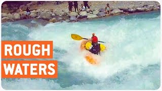 Kayaker Stuck In River Rapid | Flippin' Out