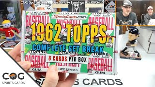 1962 Topps Baseball Cards Set Break Box: Mid-Week Video May 20