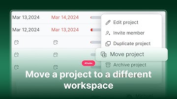 Moving Projects Between Workspaces in Kroolo