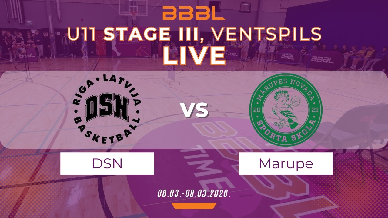 DSN 2015 vs Mārupes NSS Green 2015 | BBBL U11 | Stage III