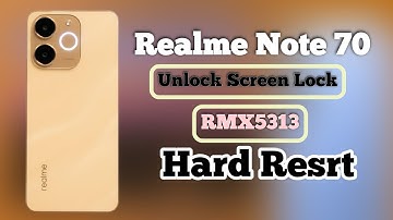 How to unlock Realme note 70 (rmx5313) Hard Reset. Pin password pattern remove. Factory data Reset