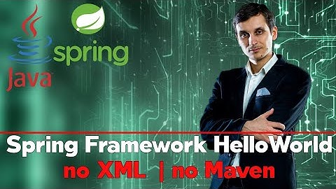 Первый Spring HelloWorld проект с XML-конфигурацией и без Maven