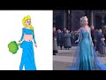 Elsa Frozen 2 - Face Her Biggest Fear - funny Drawing memes - Try not To laugh