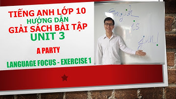 Tiếng Anh lớp 10 - Giải SBT - Unit 3 - Language focus - Exercise 1