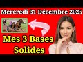Mercredi 31/12 Pronostics Quinté + PMU: Découvrez mes Bases Incontournables + Chevaux de Complément