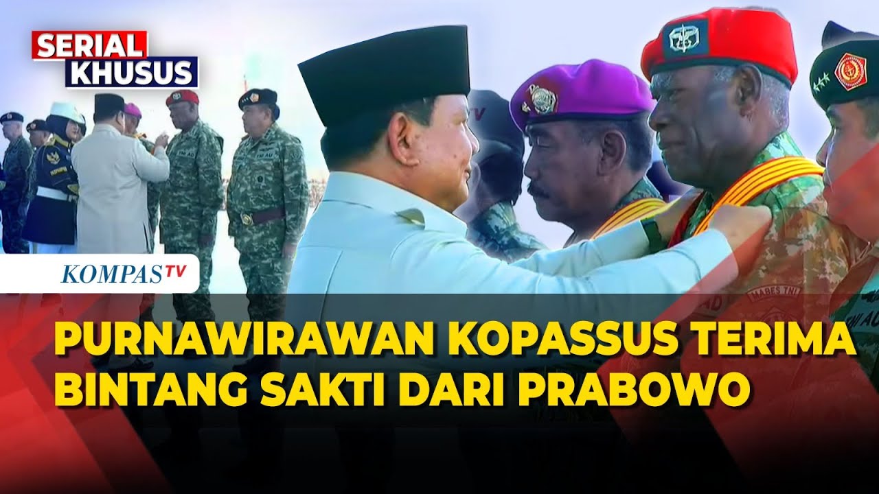 Tinju Prabowo ke Bahu Purnawirawan Kopassus! Anugerahkan Bintang Sakti ke Putra Papua, Darius Bayani