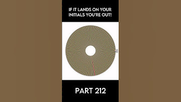 If it lands on your initials you‘re out! Pt.212