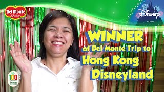 May nanalo na! Mommy Bevs' wish granted with Del Monte Trip to Hong Kong Disneyland Promo!