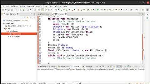 tutorial dasar java GUI - file dialog