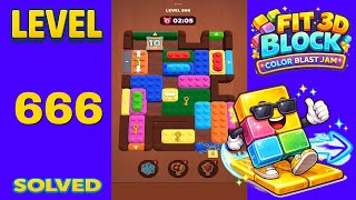 Fit Block 3D – Level 666 | Walkthrough Fast & Clean Solution