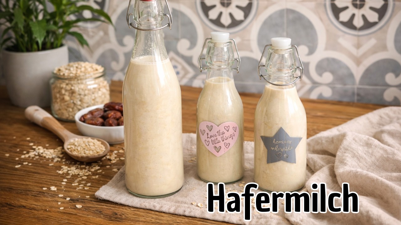 Hafermilch in 5 Minuten 😘 ohne Zusätze, super cremig & günstig #291