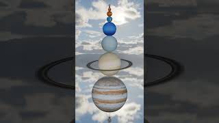 planet bouncing o tower | Solar System Planet Size Comparison 3D #animation #3danimation #solarsyste