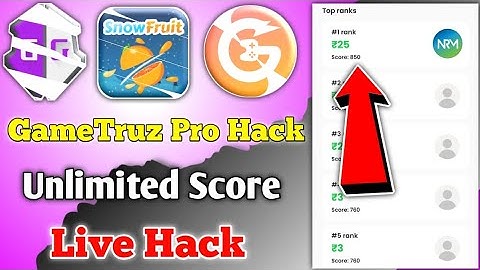 GameTruz Pro H@CK || GT Pro Unlimited Score H@ck || GT Pro H@CK || Unlimited Score || @nrmtechnical