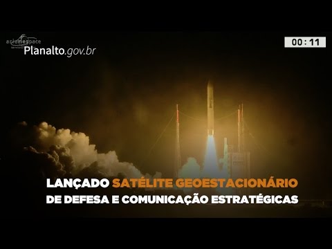 Lançado primeiro satélite geoestacionário brasileiro