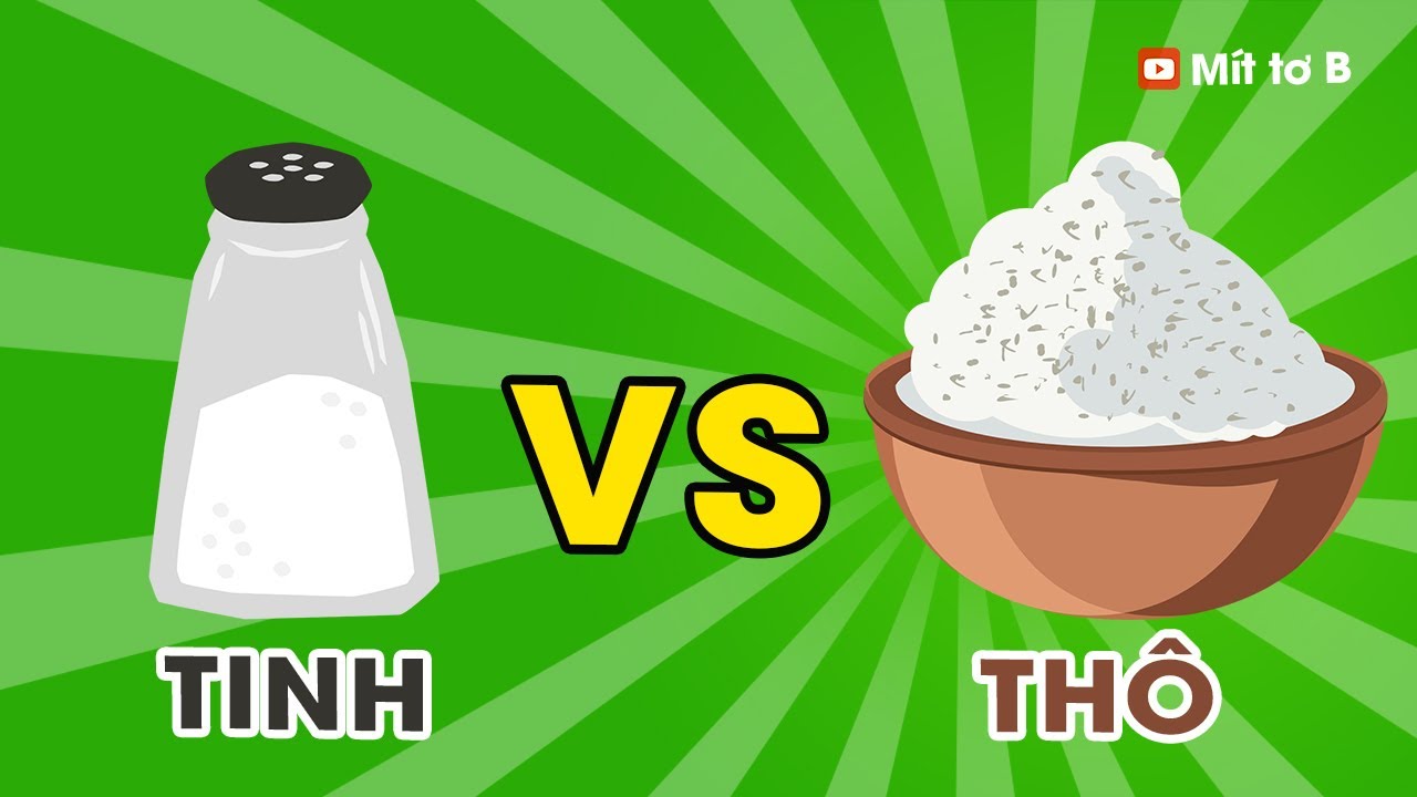 🔴 Muối Tinh và Muối Thô: Lựa Chọn nào Tốt hơn Cho Sức khỏe?