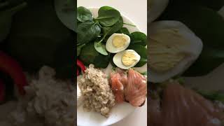 Сбалансированный завтрак/ужин #вкуснаяеда #быстроивкусно #завтрак #здоровоепитание #ужин #food