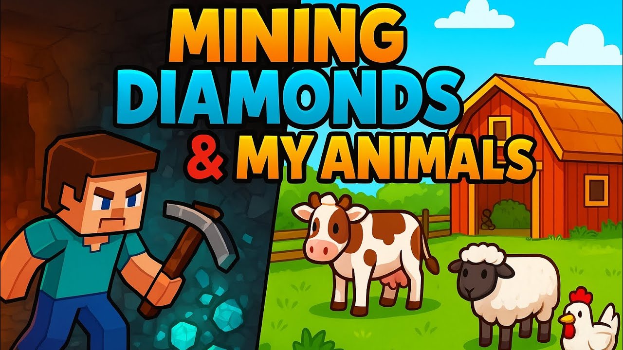 Mining Diamonds & Building My Barn 🪓💎 | Minecraft Survival - YouTube
