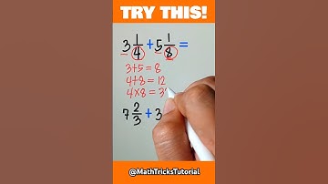 Fractions Tricks #MathTricksTutorial #maths #tutorial #mathematics #shorts #education #foryou #trick