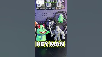 Guess who’s joining the monster dance? 👀✨ #superglue #funny #camaleao #strongbond #diy #3dprinting