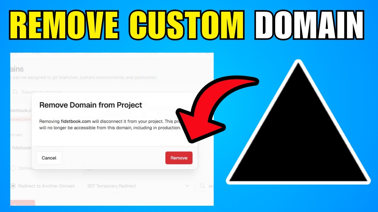 How To Remove A Custom Domain In Vercel (2026) (Best Method) - YouTube