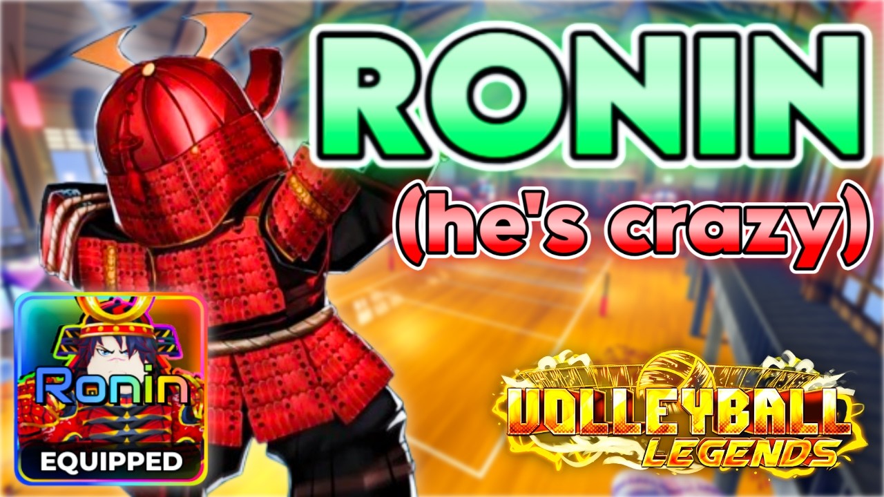 ronin is the craziest style ever released in volleyball legends.