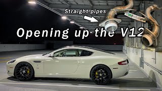 Aston Martin DB9 VelocityAP GT4 Install, Comparison, and Review (NA V12 STRAIGHT PIPE!)