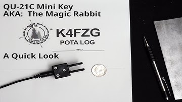 QU-21C Mini CW Paddle Morse Code Key, A Quick Look