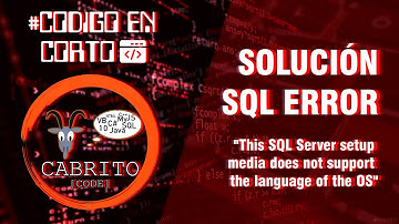 Solución: "This SQL Server setup media does not support the language of the OS" en W10