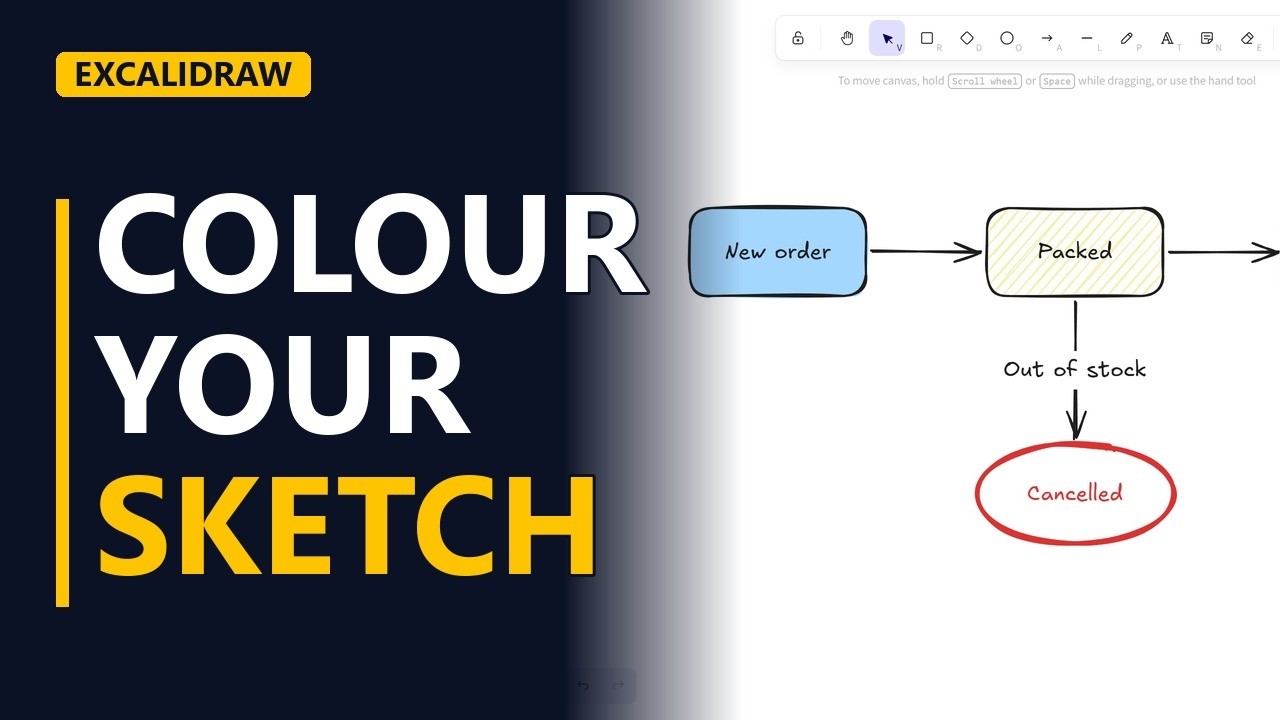 How to Change Colours, Fill and Stroke in Excalidraw