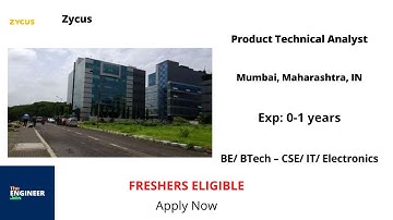 Zycus | Freshers | Product Technical Analyst | BE/ BTech – CSE/ IT/ Electronics | Mumbai