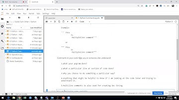 Python in Tamil - Single and multi line comments