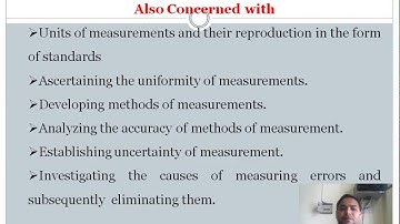 Metrology & quality Control  unit 1