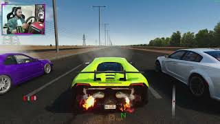 TT Lambo Gets Clapped by Hellcat, Z06 & R34 GTR - MkElite High HP Server