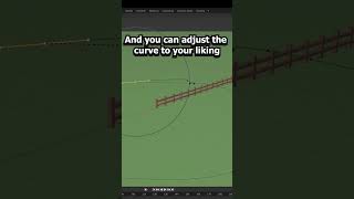 The Correct way to make Fences in Blender #shorts