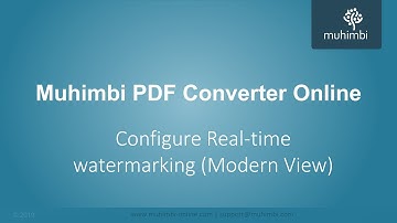 SharePoint real-time Watermarking - Configure for 