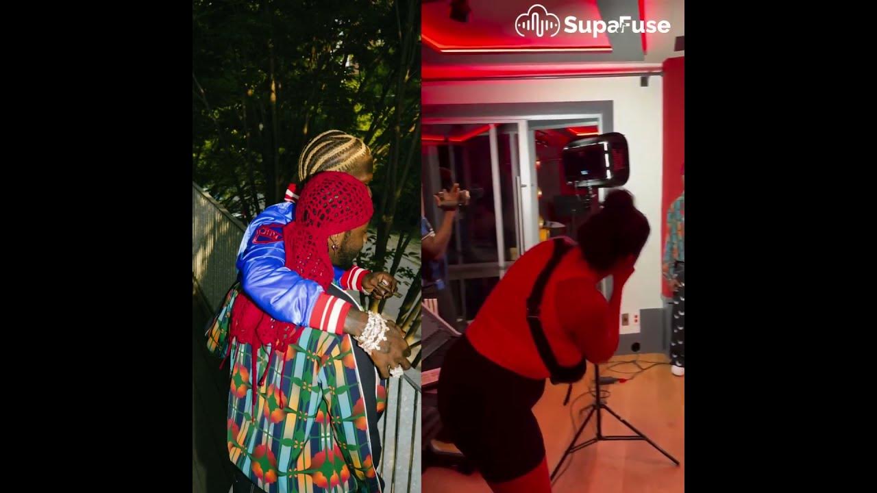 Seyi Vibez and Omah Lay link up in the studio 🎵 At this point a collaboration is imminent