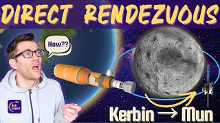 How to Rendezvous on Arrival at the Mun (from Kerbin!) - KSP