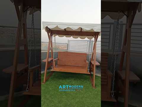 مرجيحة خشب موسكى عالي المتانة للحديقة والروف من ارت مودرن مرجيحة ارت مودرن ارجوحة مرجيحة 
