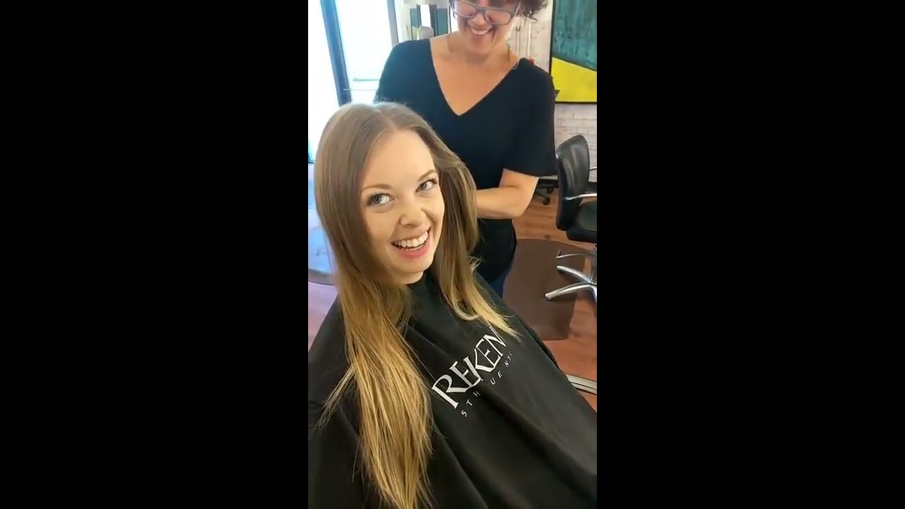 Going Bald Shaving Her Head From Long Hair To Bald Youtube