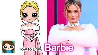 How to Draw Barbie in Enchanted Evening Gown | Margot Robbie screenshot 4