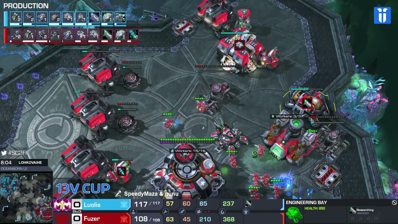 Luolis vs Fuzer - SC2FI 13V Cup - Lohkovaihe, Päivä 2