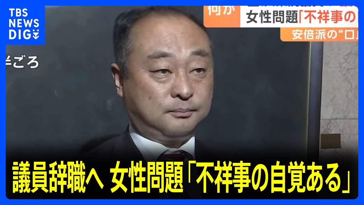 「けじめをつけなければ」自民党・宮沢博行衆院議員が議員辞職願を提出　女性問題めぐるに「自覚している」｜TBS NEWS DIG