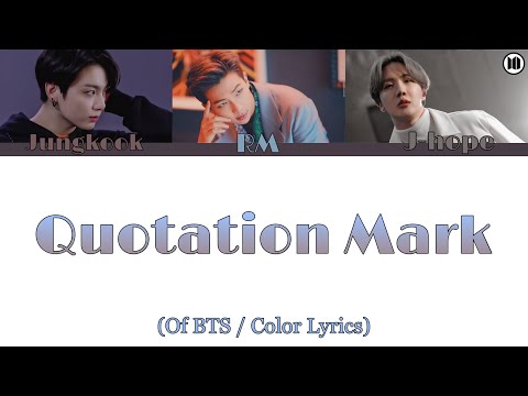 Quotation Mark - BTS | Rus sub / Eng sub | перевод на русский | ,,Proof’’ | Color Lyrics