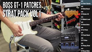 Boss GT-1 Patches | Strat Pack vol1 | Playthrough Demo