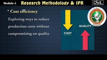 Module-1 I Objectives of Engineering Research I Research Methodology & IPR