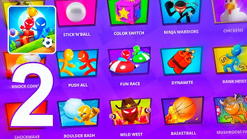 Stickman Party 234 Mini Games Gameplay Walkthrough Part 2 (Android/iOS)